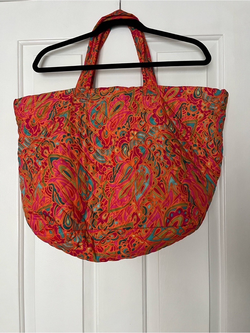 Sally Spring Flare Quilted Tote Paisley Print by Angel Beauty US